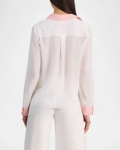 ALICE + OLIVIA Willa Placket Top | Thumbnail 3 ALICE + OLIVIA Willa Placket Top | Thumbnail 3