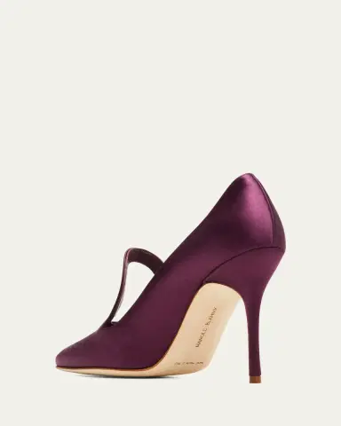 Manolo Blahnik Pigafa Satin Cutout Stiletto Pumps | Thumbnail 2 Manolo Blahnik Pigafa Satin Cutout Stiletto Pumps | Thumbnail 2