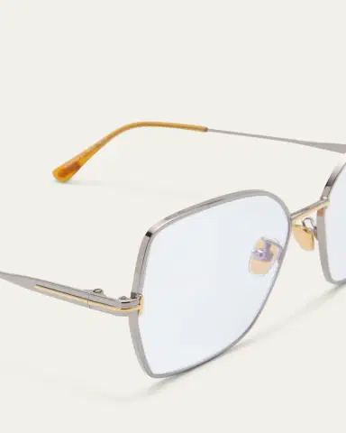 TOM FORD Blue Blocking Two-Tone Metal Butterly Glasses | Thumbnail 4 TOM FORD Blue Blocking Two-Tone Metal Butterly Glasses | Thumbnail 4