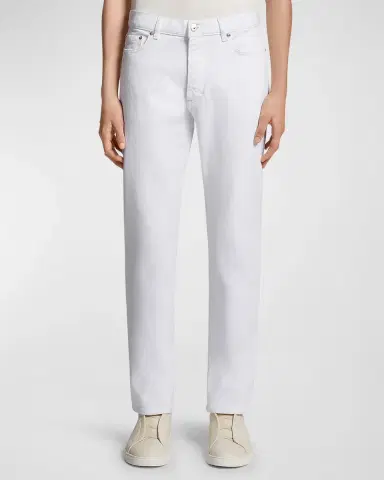 ZEGNA Men's Straight Leg Denim 5-Pocket Pants | Thumbnail 4 ZEGNA Men's Straight Leg Denim 5-Pocket Pants | Thumbnail 4