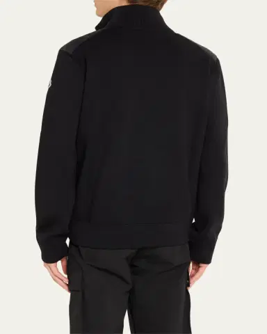 Moncler Men's Wool Down Zip Cardigan | Thumbnail 3 Moncler Men's Wool Down Zip Cardigan | Thumbnail 3
