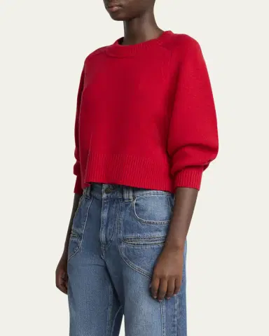 Isabel Marant Leandra Wool Cashmere Sweater | Thumbnail 4 Isabel Marant Leandra Wool Cashmere Sweater | Thumbnail 4