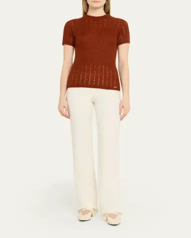 Kiton Cashmere-Silk Short-Sleeve Sweater | Thumbnail 2 Kiton Cashmere-Silk Short-Sleeve Sweater | Thumbnail 2