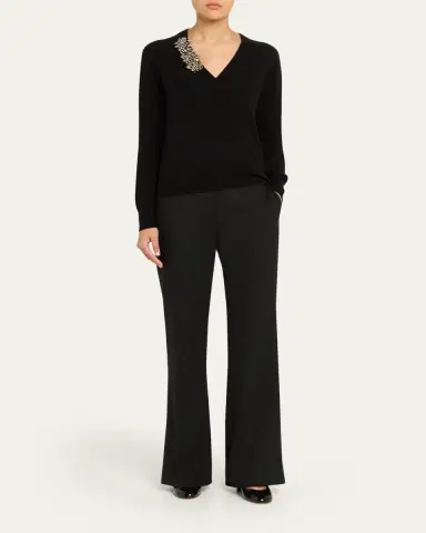 Dries Van Noten Tinker Embellished Cashmere Sweater | Thumbnail 2 Dries Van Noten Tinker Embellished Cashmere Sweater | Thumbnail 2