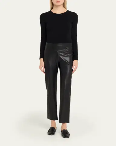 Wolford Edie Cropped Vegan Leather Forming Trousers | Thumbnail 2 Wolford Edie Cropped Vegan Leather Forming Trousers | Thumbnail 2