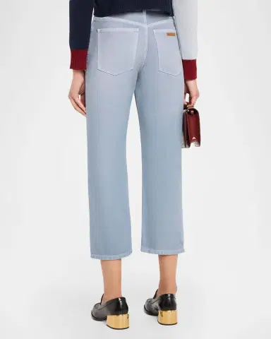 Marni Compact Cotton Canvas Straight-Leg Crop Pants | Thumbnail 7 Marni Compact Cotton Canvas Straight-Leg Crop Pants | Thumbnail 7