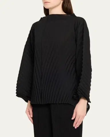 Issey Miyake Wave Pleats Oversized Top | Thumbnail 4 Issey Miyake Wave Pleats Oversized Top | Thumbnail 4