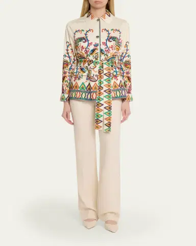 Etro Belted Paisley Silk Field Jacket | Thumbnail 2 Etro Belted Paisley Silk Field Jacket | Thumbnail 2