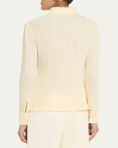Jil Sander Openwork Cotton Knit Shirt | Thumbnail 3 Jil Sander Openwork Cotton Knit Shirt | Thumbnail 3