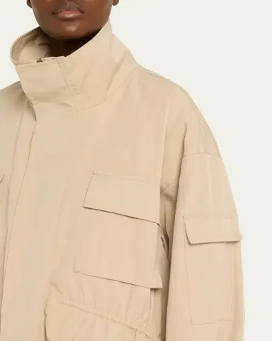 Plan C Oversized Nylon Utility Jacket | Thumbnail 5 Plan C Oversized Nylon Utility Jacket | Thumbnail 5