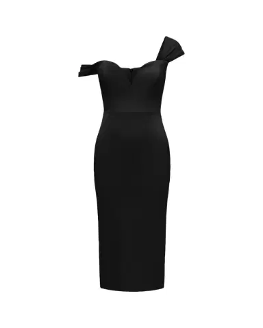 Alex Perry Off-Shoulder Sweetheart Midi Dress | Thumbnail 1 Alex Perry Off-Shoulder Sweetheart Midi Dress | Thumbnail 1