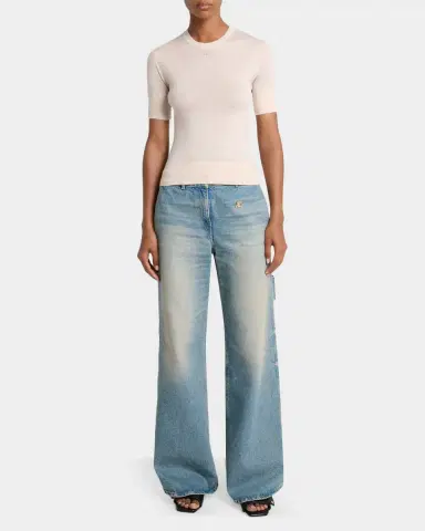 Courrèges Merino Wool Knit Short-Sleeve Top | Thumbnail 6 Courrèges Merino Wool Knit Short-Sleeve Top | Thumbnail 6