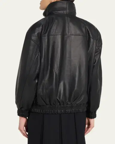 AEXAE Leather Double-Collar Jacket | Thumbnail 3 AEXAE Leather Double-Collar Jacket | Thumbnail 3
