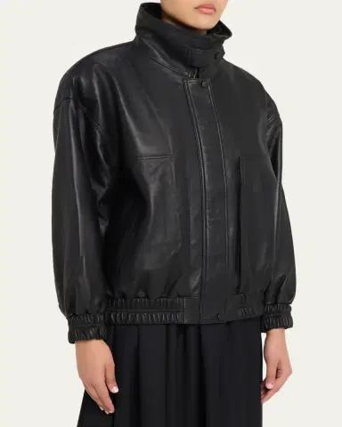 AEXAE Leather Double-Collar Jacket | Thumbnail 4 AEXAE Leather Double-Collar Jacket | Thumbnail 4