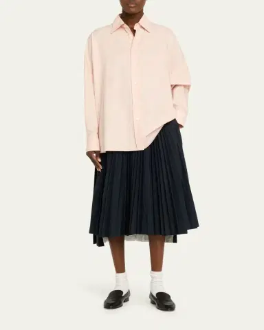 Plan C Oversized Cotton Button-Down Shirt | Thumbnail 2 Plan C Oversized Cotton Button-Down Shirt | Thumbnail 2