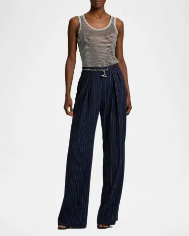Ralph Lauren Collection Melony Embellished Mesh Tank Top | Thumbnail 6 Ralph Lauren Collection Melony Embellished Mesh Tank Top | Thumbnail 6