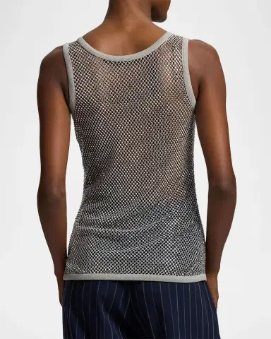 Ralph Lauren Collection Melony Embellished Mesh Tank Top | Thumbnail 7 Ralph Lauren Collection Melony Embellished Mesh Tank Top | Thumbnail 7