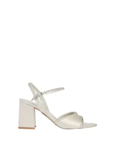 René Caovilla 80mm Satin Crystal Block-Heel Sandals | Thumbnail 1 René Caovilla 80mm Satin Crystal Block-Heel Sandals | Thumbnail 1