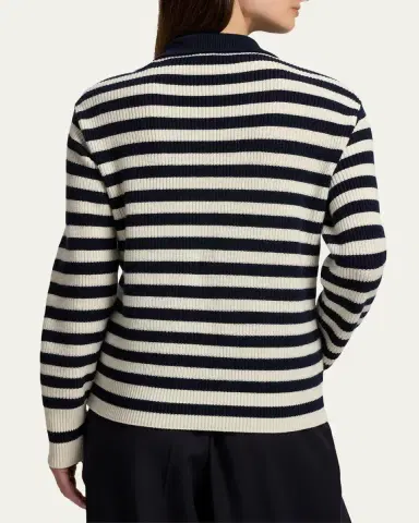 Ralph Lauren Collection Striped Cashmere Polo Sweater | Thumbnail 3 Ralph Lauren Collection Striped Cashmere Polo Sweater | Thumbnail 3