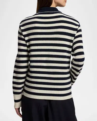 Ralph Lauren Collection Striped Cashmere Polo Sweater | Thumbnail 7 Ralph Lauren Collection Striped Cashmere Polo Sweater | Thumbnail 7