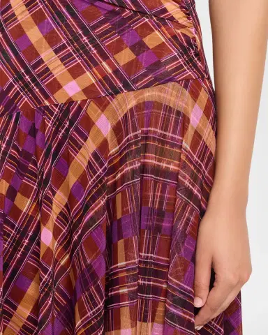 Diane von Furstenberg argot Plaid-Print esh Handkerchief axi Dress | Thumbnail 11 Diane von Furstenberg argot Plaid-Print esh Handkerchief axi Dress | Thumbnail 11