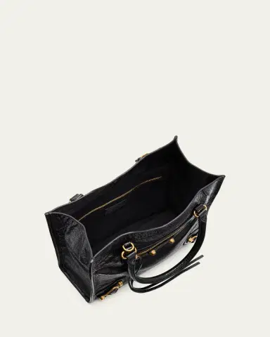 Balenciaga Arena Crinkled Leather Top-Handle Bag | Thumbnail 3 Balenciaga Arena Crinkled Leather Top-Handle Bag | Thumbnail 3
