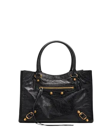 Balenciaga Arena Crinkled Leather Top-Handle Bag | Thumbnail 1 Balenciaga Arena Crinkled Leather Top-Handle Bag | Thumbnail 1