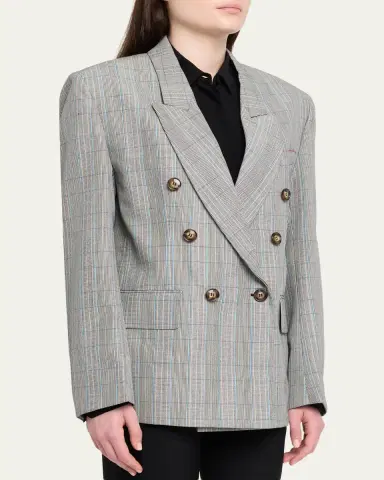 Victoria Beckham Double-Breasted Wool Jacket | Thumbnail 4 Victoria Beckham Double-Breasted Wool Jacket | Thumbnail 4
