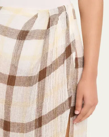 Lisa Marie Fernandez Plaid Sarong Maxi Skirt | Thumbnail 5 Lisa Marie Fernandez Plaid Sarong Maxi Skirt | Thumbnail 5