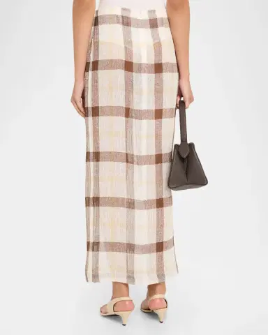 Lisa Marie Fernandez Plaid Sarong Maxi Skirt | Thumbnail 7 Lisa Marie Fernandez Plaid Sarong Maxi Skirt | Thumbnail 7