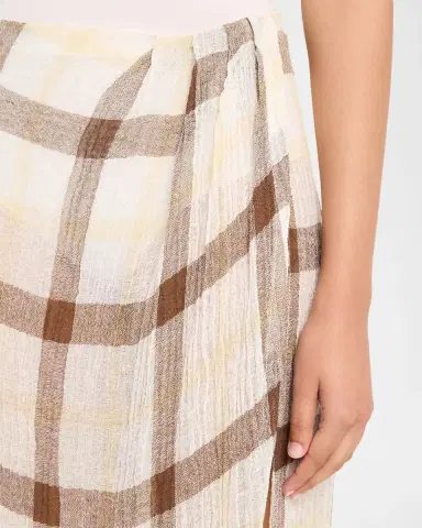 Lisa Marie Fernandez Plaid Sarong Maxi Skirt | Thumbnail 9 Lisa Marie Fernandez Plaid Sarong Maxi Skirt | Thumbnail 9