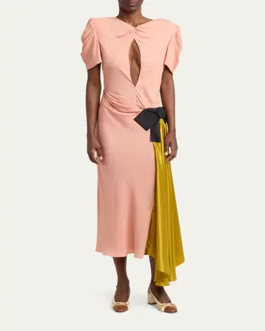 Valentino Garavani 60mm VLogo Raffia and Leather Slingback Pumps | Thumbnail 3 Valentino Garavani 60mm VLogo Raffia and Leather Slingback Pumps | Thumbnail 3