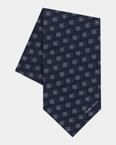 Ralph Lauren Purple Label Men's Silk Foulard Neckerchief | Thumbnail 2 Ralph Lauren Purple Label Men's Silk Foulard Neckerchief | Thumbnail 2