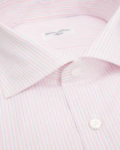 Cesare Attolini Men's Grid-Check Cotton Dress Shirt | Thumbnail 6 Cesare Attolini Men's Grid-Check Cotton Dress Shirt | Thumbnail 6