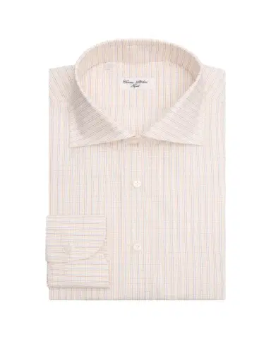 Cesare Attolini Men's Grid-Check Cotton Dress Shirt | Thumbnail 1 Cesare Attolini Men's Grid-Check Cotton Dress Shirt | Thumbnail 1