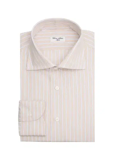 Cesare Attolini Men's Multi-Stripe Cotton Dress Shirt | Thumbnail 3 Cesare Attolini Men's Multi-Stripe Cotton Dress Shirt | Thumbnail 3