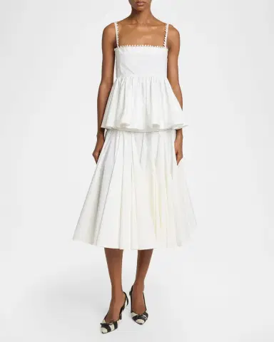 Jacquemus Sharktooth Trim Peplum-Hem Top | Thumbnail 8 Jacquemus Sharktooth Trim Peplum-Hem Top | Thumbnail 8