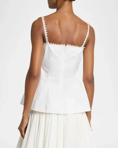 Jacquemus Sharktooth Trim Peplum-Hem Top | Thumbnail 9 Jacquemus Sharktooth Trim Peplum-Hem Top | Thumbnail 9