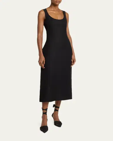 Jacquemus Scoop-Neck Linen Midi Dress | Thumbnail 11 Jacquemus Scoop-Neck Linen Midi Dress | Thumbnail 11