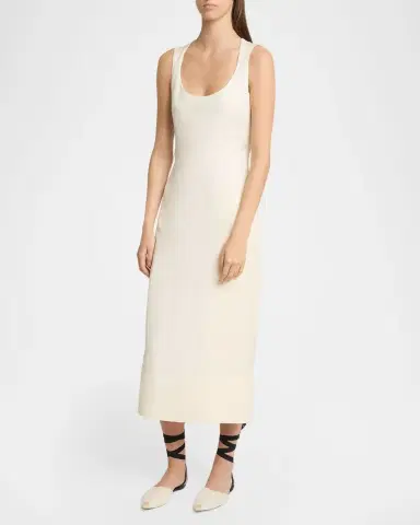 Jacquemus Scoop-Neck Linen Midi Dress | Thumbnail 15 Jacquemus Scoop-Neck Linen Midi Dress | Thumbnail 15