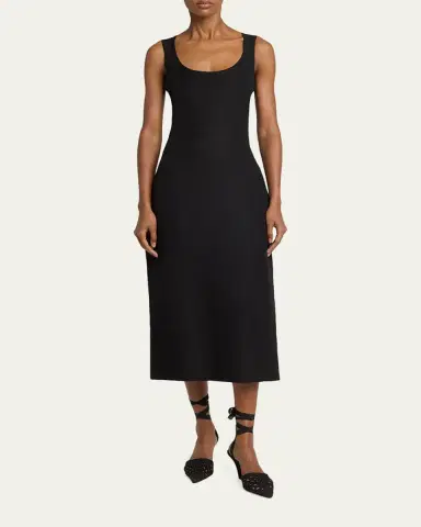 Jacquemus Scoop-Neck Linen Midi Dress | Thumbnail 17 Jacquemus Scoop-Neck Linen Midi Dress | Thumbnail 17