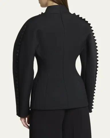 Jacquemus Tailored Shark Tooth-Trim Blazer | Thumbnail 3 Jacquemus Tailored Shark Tooth-Trim Blazer | Thumbnail 3