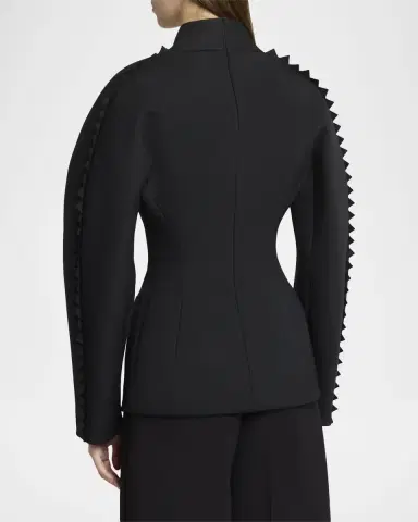 Jacquemus Tailored Shark Tooth-Trim Blazer | Thumbnail 9 Jacquemus Tailored Shark Tooth-Trim Blazer | Thumbnail 9