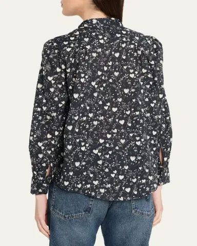 R13 Long-Sleeve Tie-Neck Cotton Shirt | Thumbnail 3 R13 Long-Sleeve Tie-Neck Cotton Shirt | Thumbnail 3