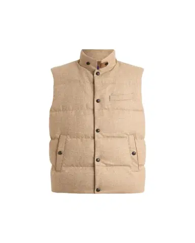 Ralph Lauren Purple Label Whitwell Plaid Wool Down Vest | Thumbnail 1 Ralph Lauren Purple Label Whitwell Plaid Wool Down Vest | Thumbnail 1