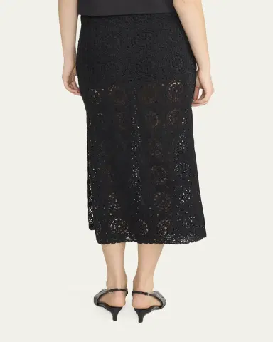 Frame The Crochet Midi Skirt | Thumbnail 3 Frame The Crochet Midi Skirt | Thumbnail 3