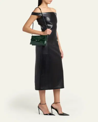 Tom Ford Small Croc-Embossed Leather T-Clasp Clutch Bag | Thumbnail 5 Tom Ford Small Croc-Embossed Leather T-Clasp Clutch Bag | Thumbnail 5