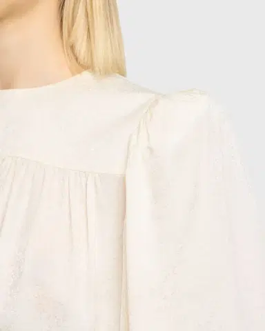 Chloé Strong-Shoulder Floral Silk Jacquard Top | Thumbnail 9 Chloé Strong-Shoulder Floral Silk Jacquard Top | Thumbnail 9
