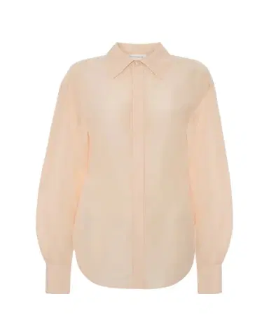 Victoria Beckham Organza Slim Button-Down Shirt | Thumbnail 1 Victoria Beckham Organza Slim Button-Down Shirt | Thumbnail 1