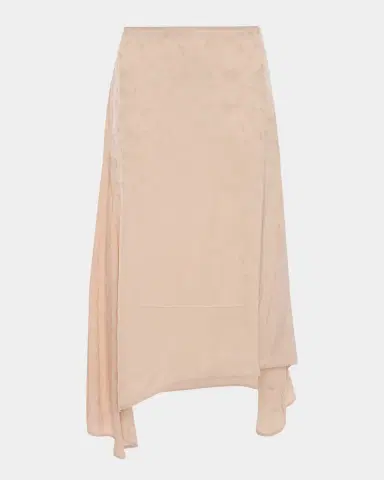 Victoria Beckham Asymmetric Draped Floral Jacquard Midi Skirt | Thumbnail 2 Victoria Beckham Asymmetric Draped Floral Jacquard Midi Skirt | Thumbnail 2